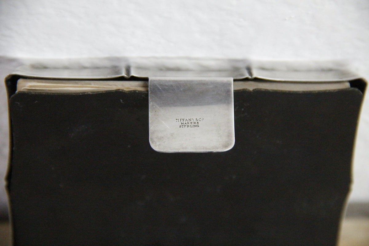 Vintage Tiffany Sterling Silver Desk Calendar Bamboo Perpetual - Debra Hall Lifestyle