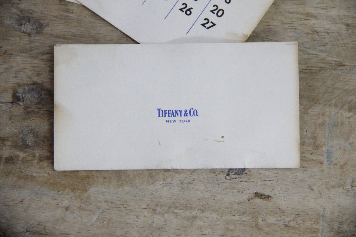 Vintage Tiffany Sterling Silver Desk Calendar Bamboo Perpetual - Debra Hall Lifestyle