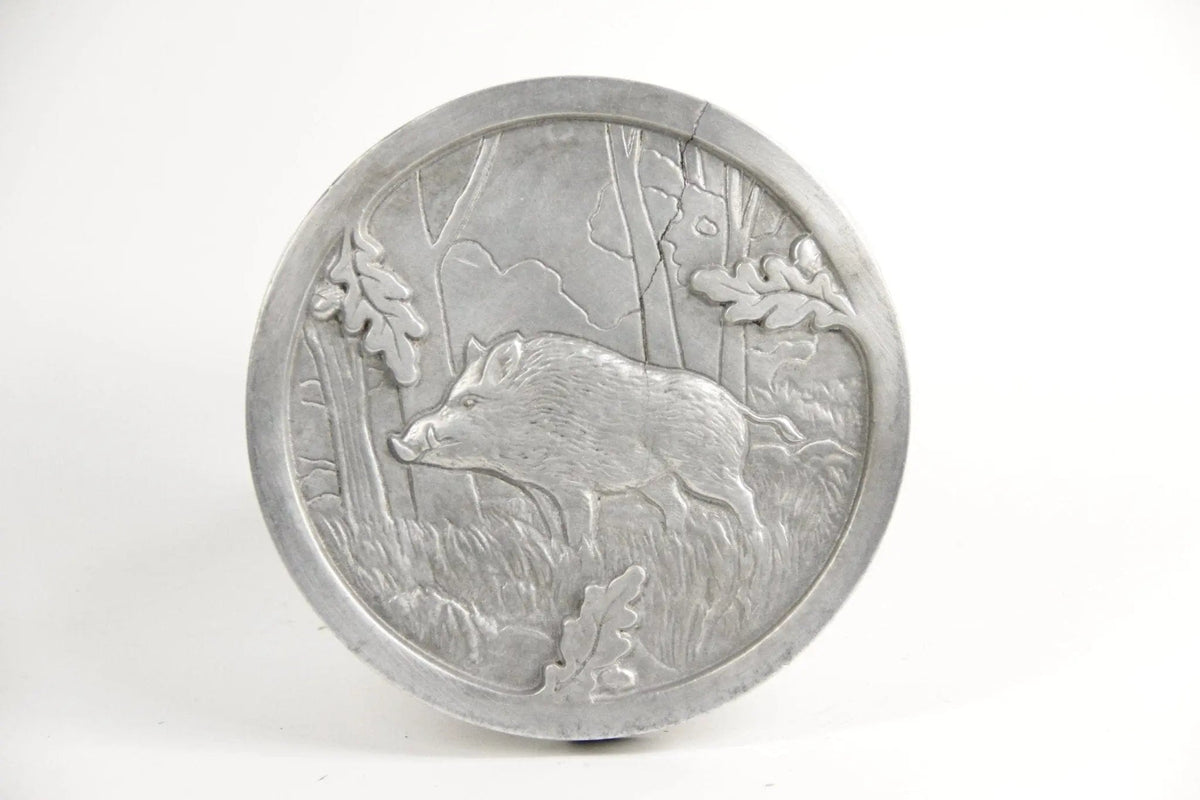 Vintage Trivet | French Kitchen Decor | 1930s Boar - Debra Hall Lifestyle