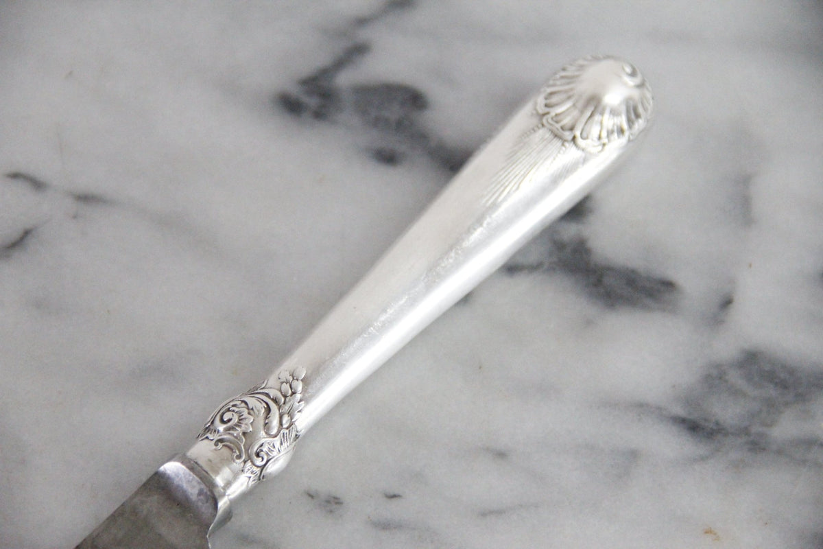 Vintage Walker & Hall Carving Knife | English Silver Plate Sheffield - Debra Hall Lifestyle