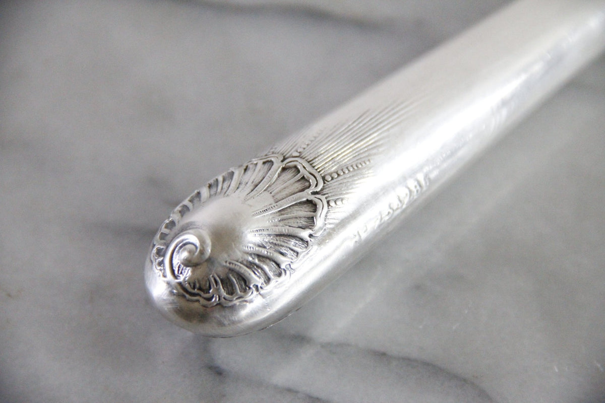Vintage Walker & Hall Carving Knife | English Silver Plate Sheffield - Debra Hall Lifestyle
