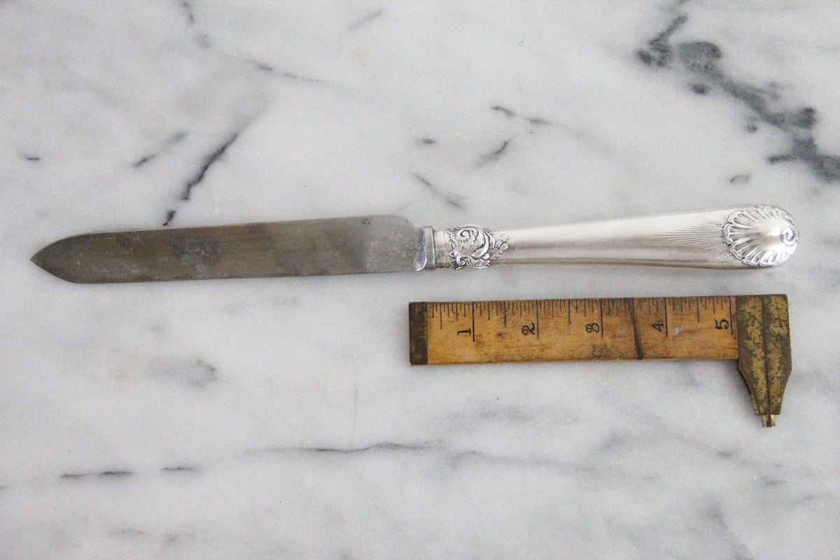 Vintage Walker & Hall Carving Knife | English Silver Plate Sheffield - Debra Hall Lifestyle