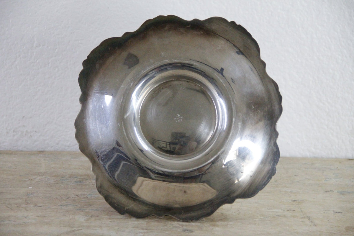 Vintage Wallace Silverplate Sauce Bowl Baroque 247 with Underplate - Debra Hall Lifestyle