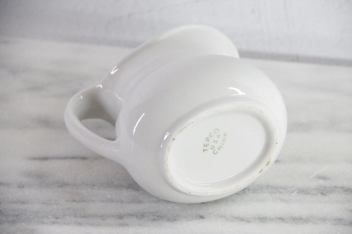 Vintage White Ironstone Pitcher | Tepco China - Debra Hall Lifestyle