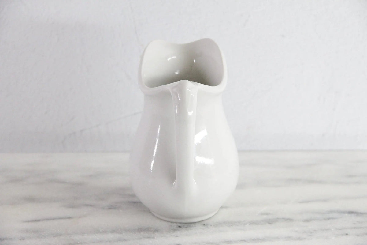 Vintage White Ironstone Pitcher | Tepco China - Debra Hall Lifestyle