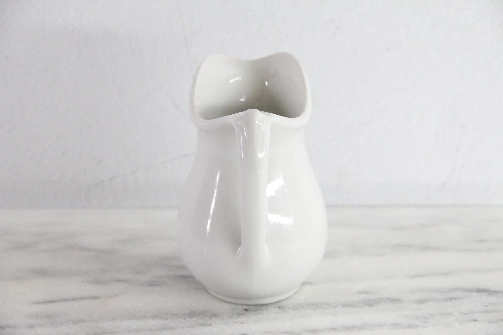 Vintage White Ironstone Pitcher | Tepco China - Debra Hall Lifestyle