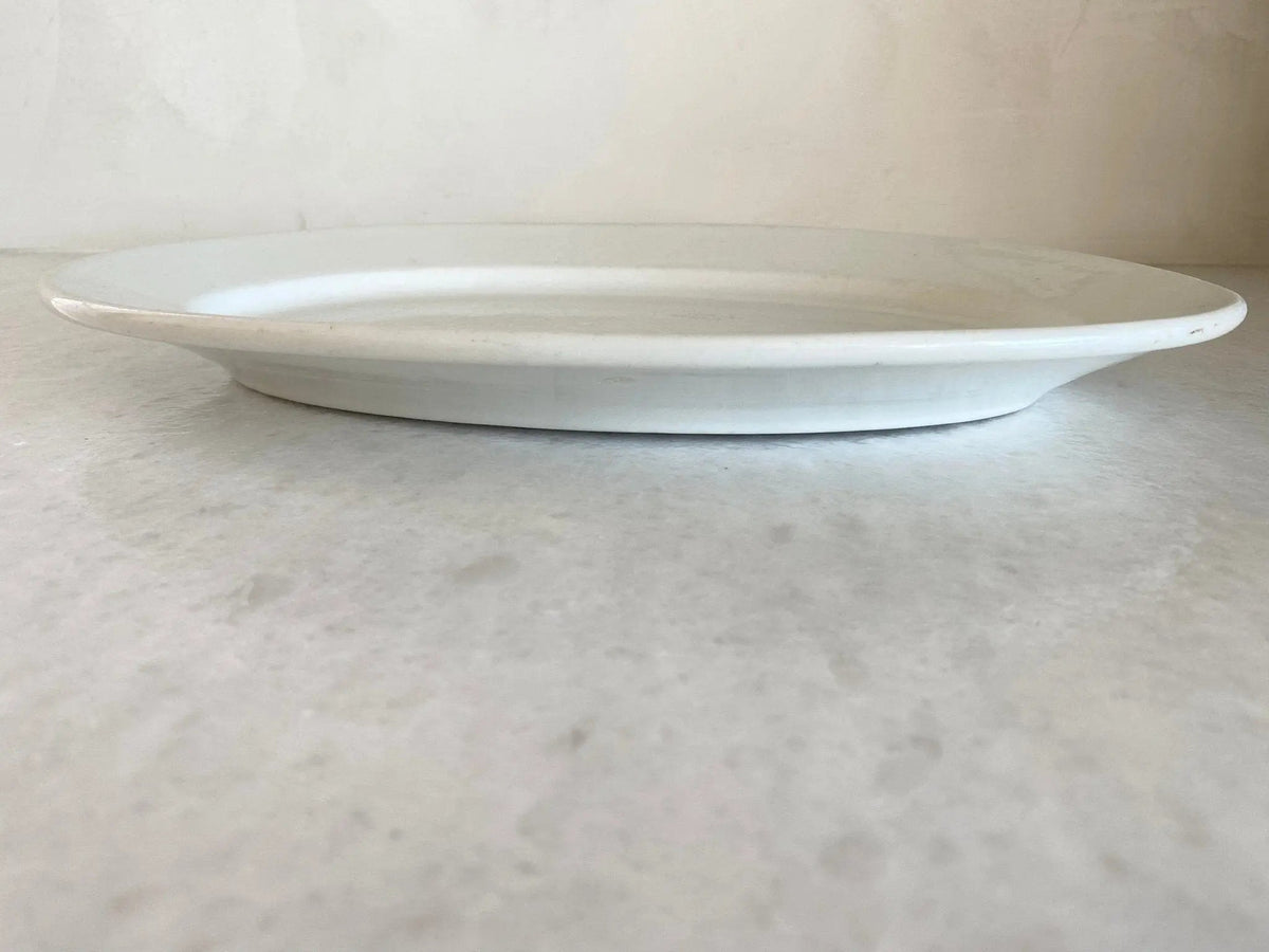 Vintage White Ironstone Platter | Maddocks - Debra Hall Lifestyle