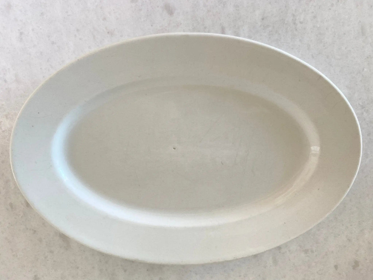 Vintage White Ironstone Platter | Maddocks - Debra Hall Lifestyle