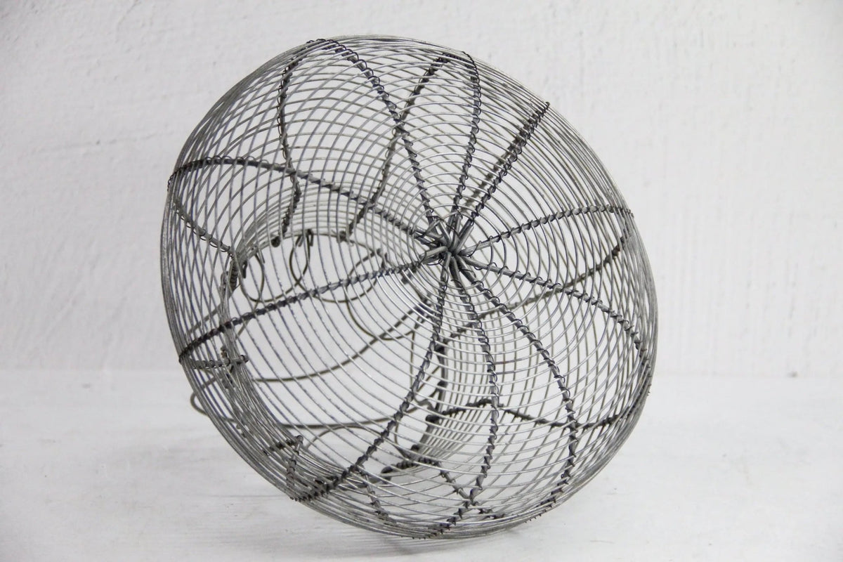 Vintage Wire Egg Basket | French Farmhouse Style-Metal - Debra Hall Lifestyle