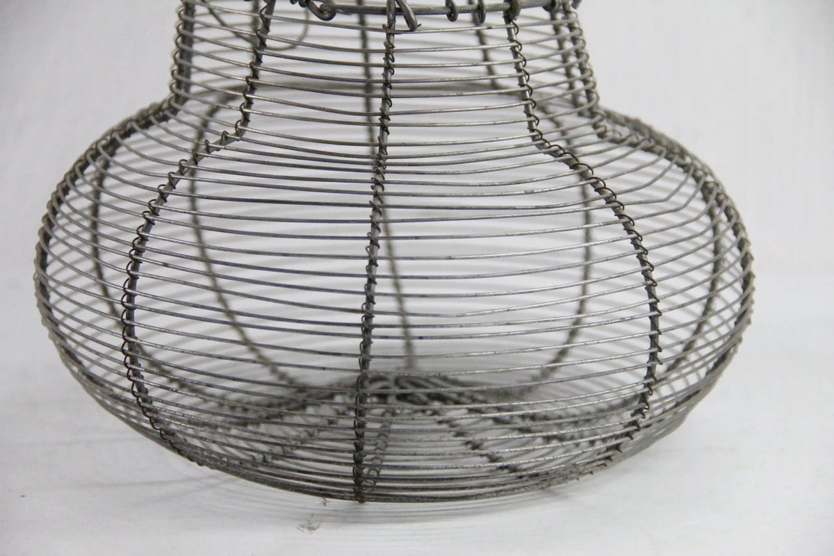 Vintage Wire Egg Basket | French Farmhouse Style-Metal - Debra Hall Lifestyle