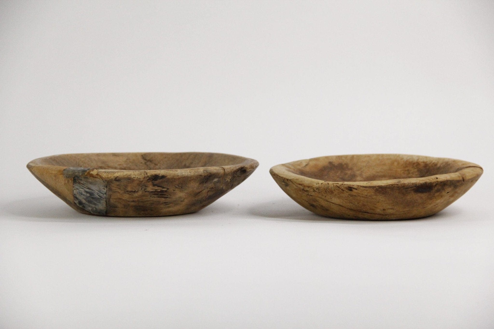 Vintage Wood Bowl | Medium Dough Bowl 