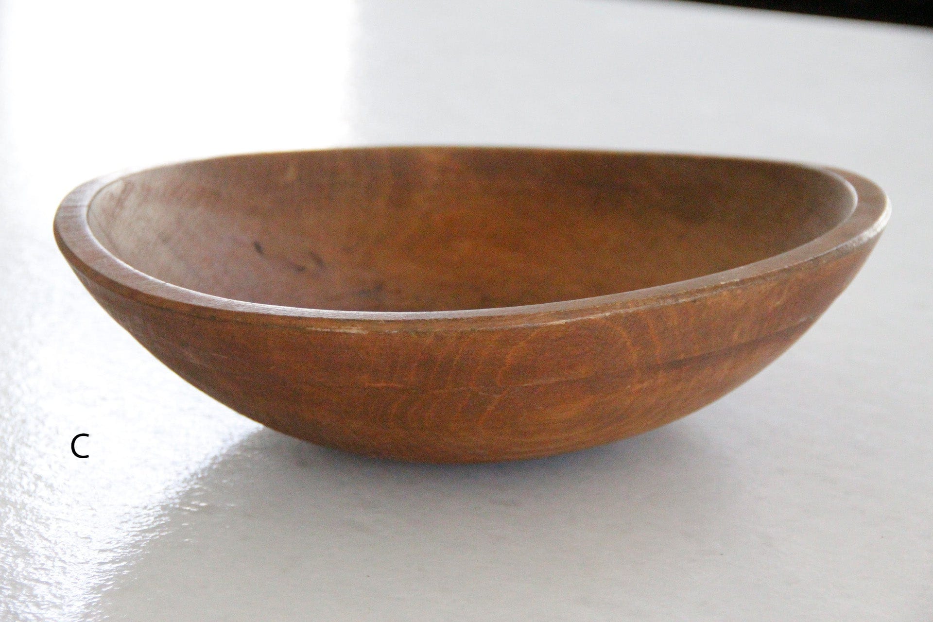Vintage Wood Bowl | Medium Bowl C details