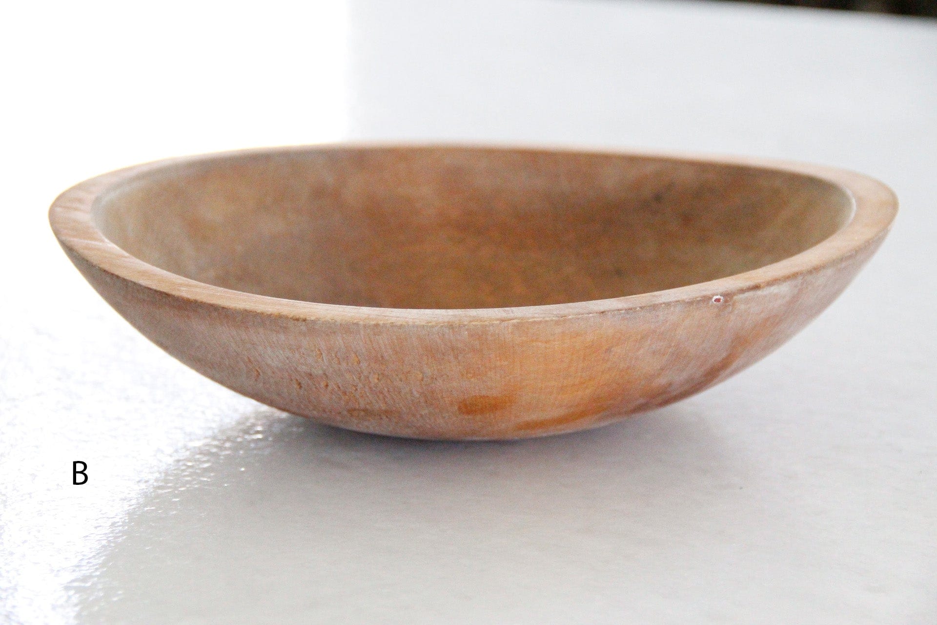 Vintage Wood Bowl | Medium Bowl B side