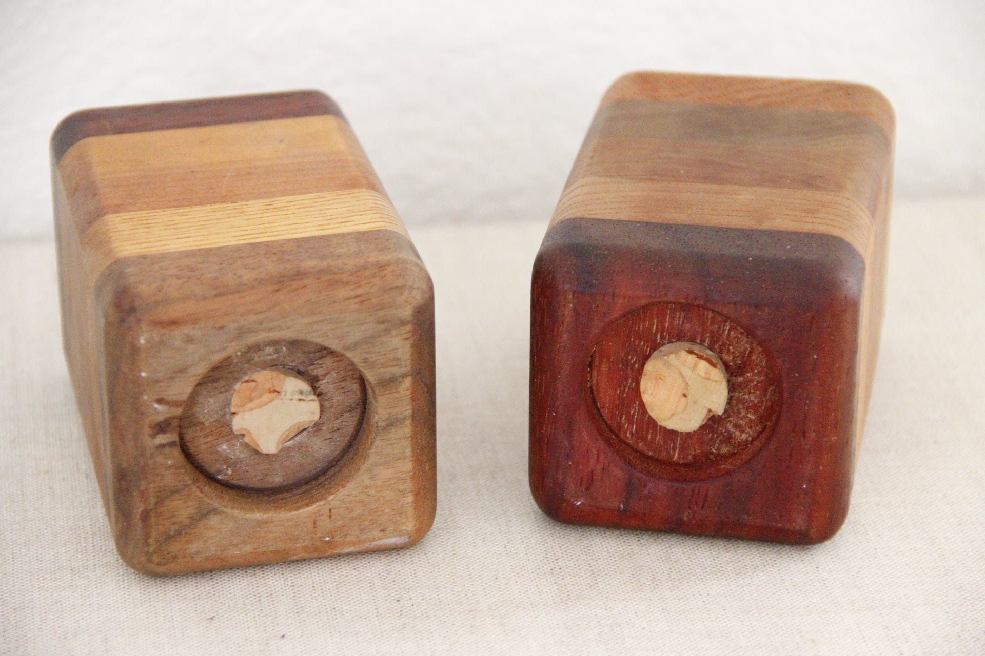 Vintage Wood Pepper Mill & Salt Shaker Sets | Pair Tabletop
