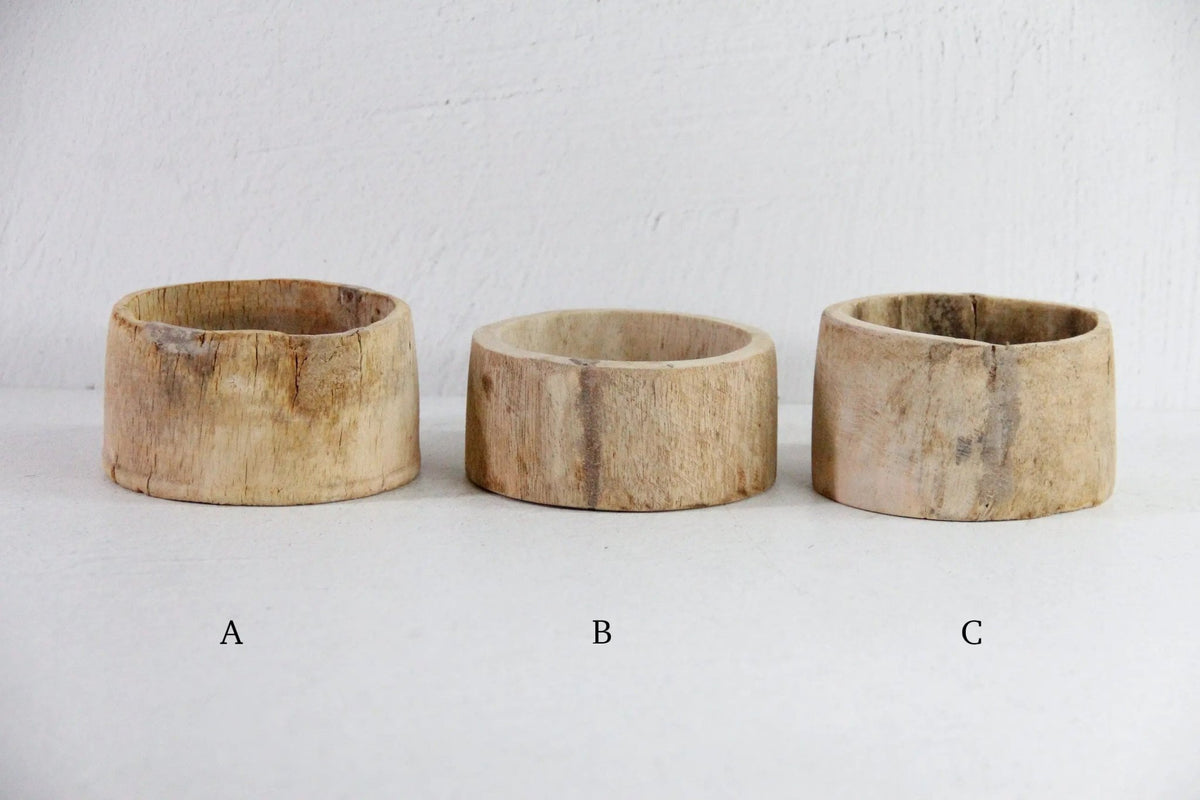 Vintage Wood Planter | Coaster/Pot/Dish Small - Debra Hall Lifestyle