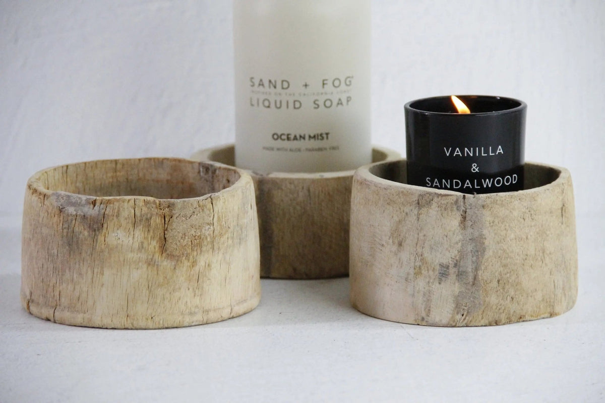 Vintage Wood Planter | Coaster/Pot/Dish Small - Debra Hall Lifestyle