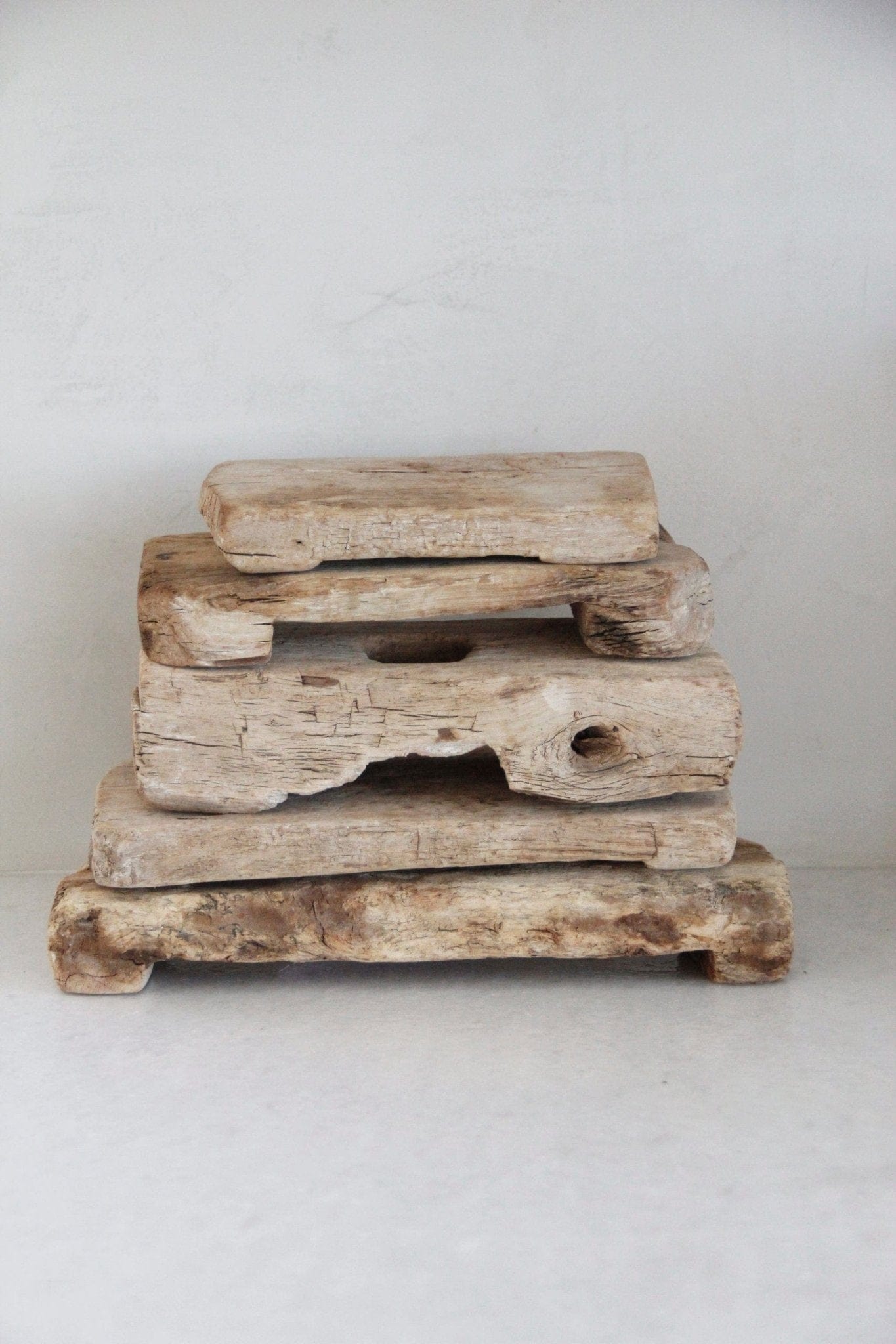 Vintage Wood Riser | Bread/Bajot Table | D Bread Board