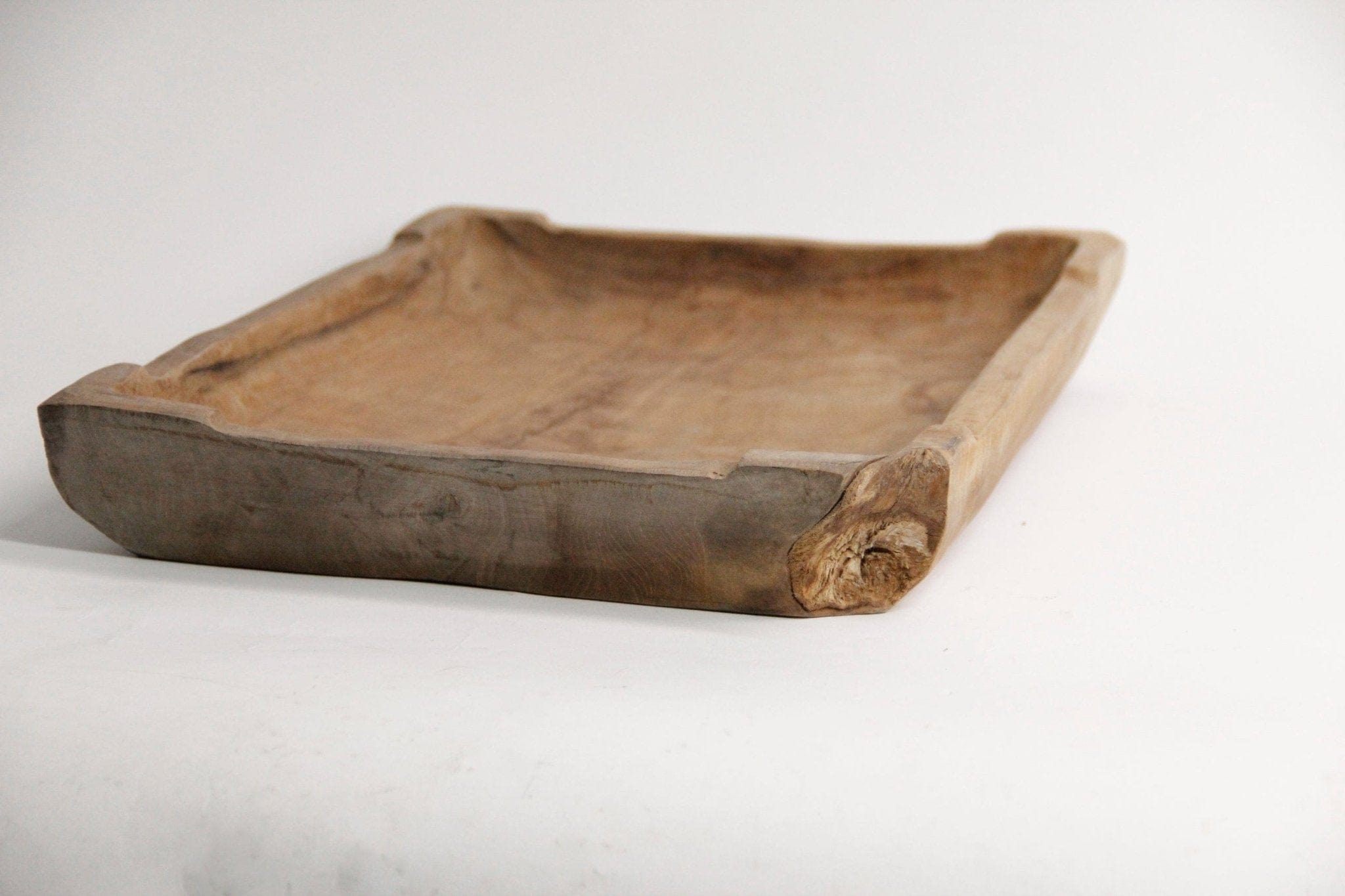 Vintage Wood Tray |  Large Rectangular Wood Plate wood boards