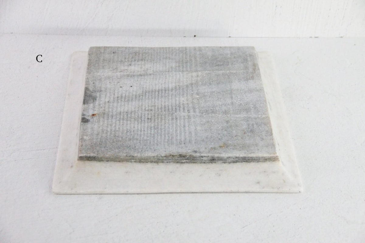 White Marble Tray | Hand Carved Honed Stone Assorted - Debra Hall Lifestyle
