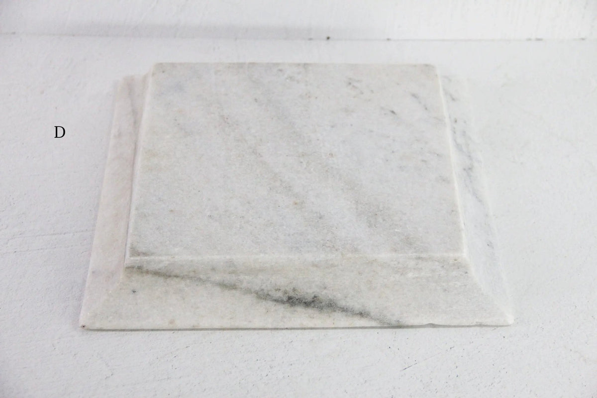 White Marble Tray | Hand Carved Honed Stone Assorted - Debra Hall Lifestyle