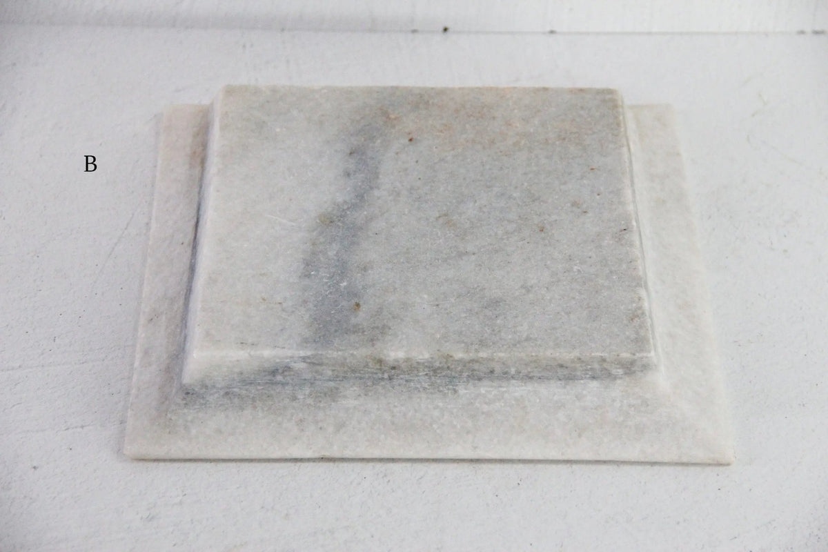 White Marble Tray | Hand Carved Honed Stone Assorted - Debra Hall Lifestyle