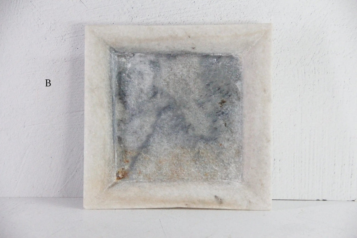 White Marble Tray | Hand Carved Honed Stone Assorted - Debra Hall Lifestyle