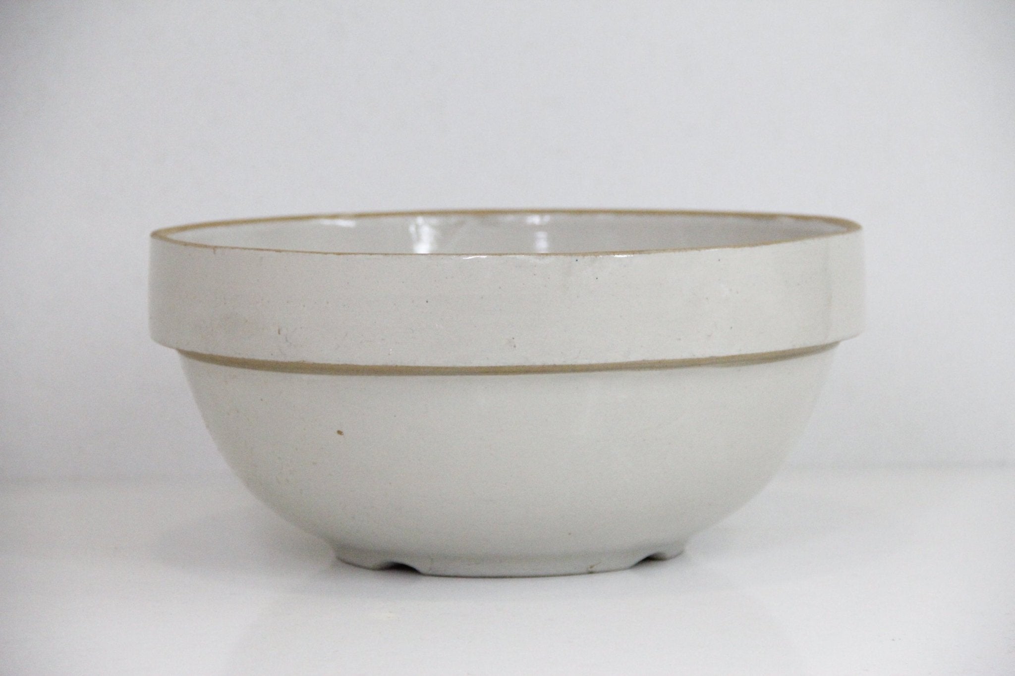 Antique Stoneware Bowl | Dough Bowl - Debra Hall Lifestyle