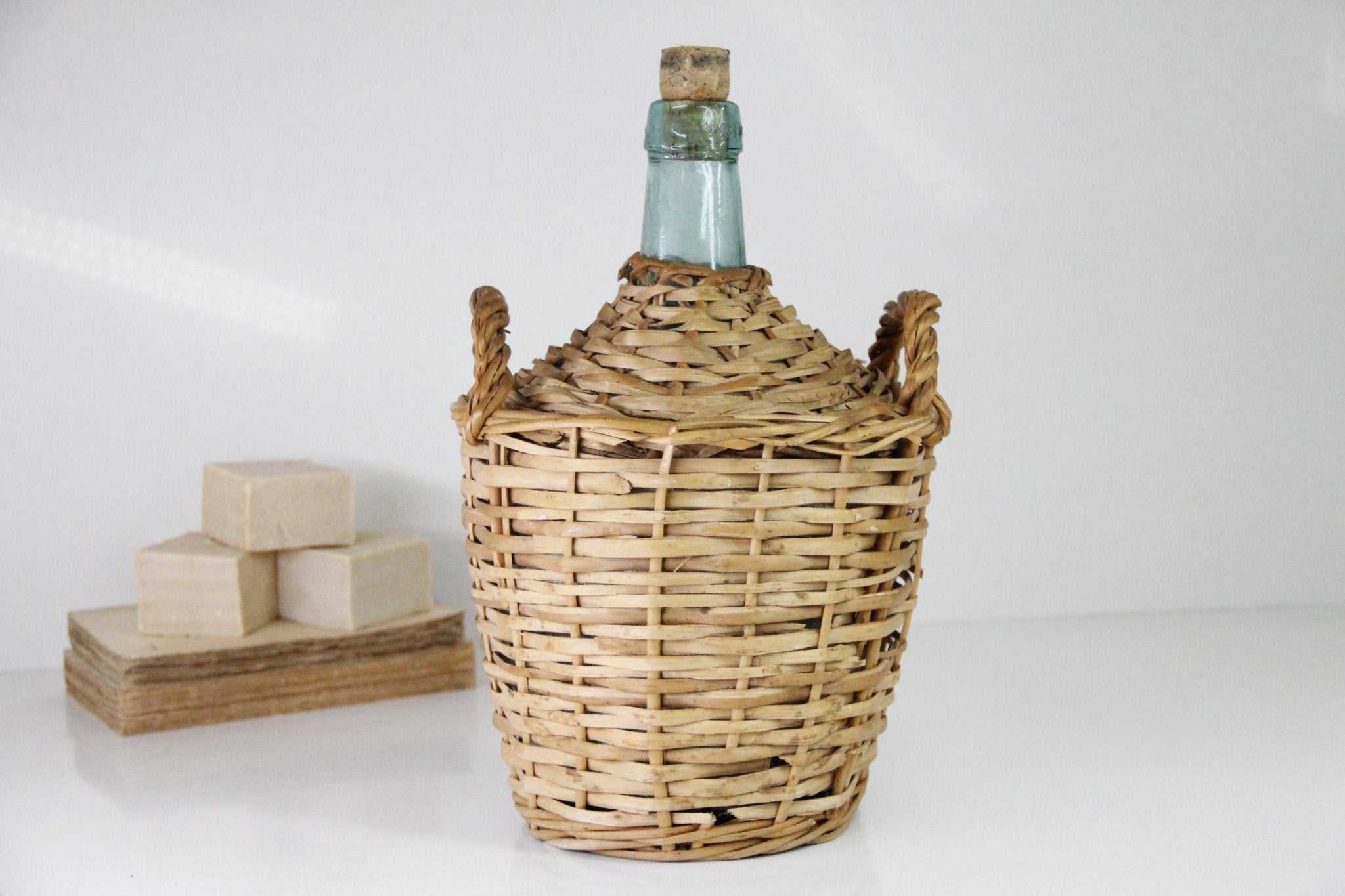 Wicker Bottle | Antique Demi-John - Debra Hall Lifestyle