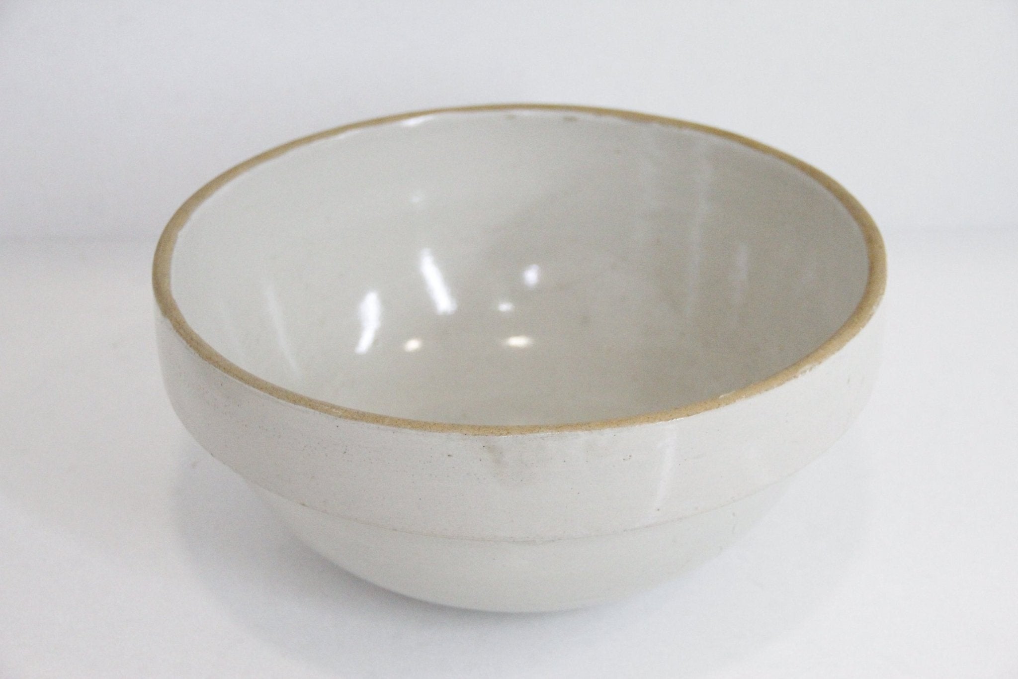 Antique Stoneware Bowl | Dough Bowl - Debra Hall Lifestyle