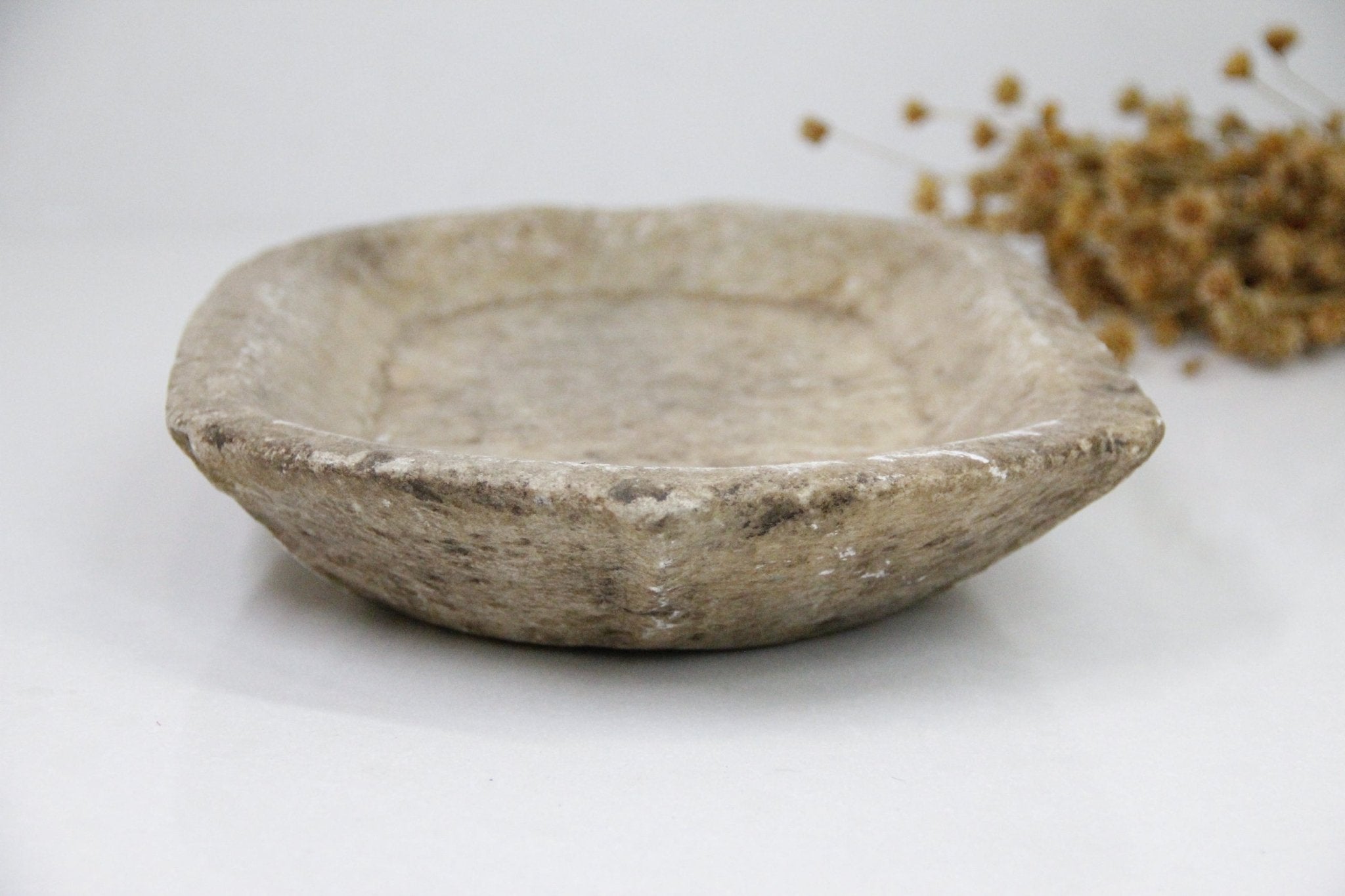 Antique Limestone Bowl | Tray - Debra Hall Lifestyle