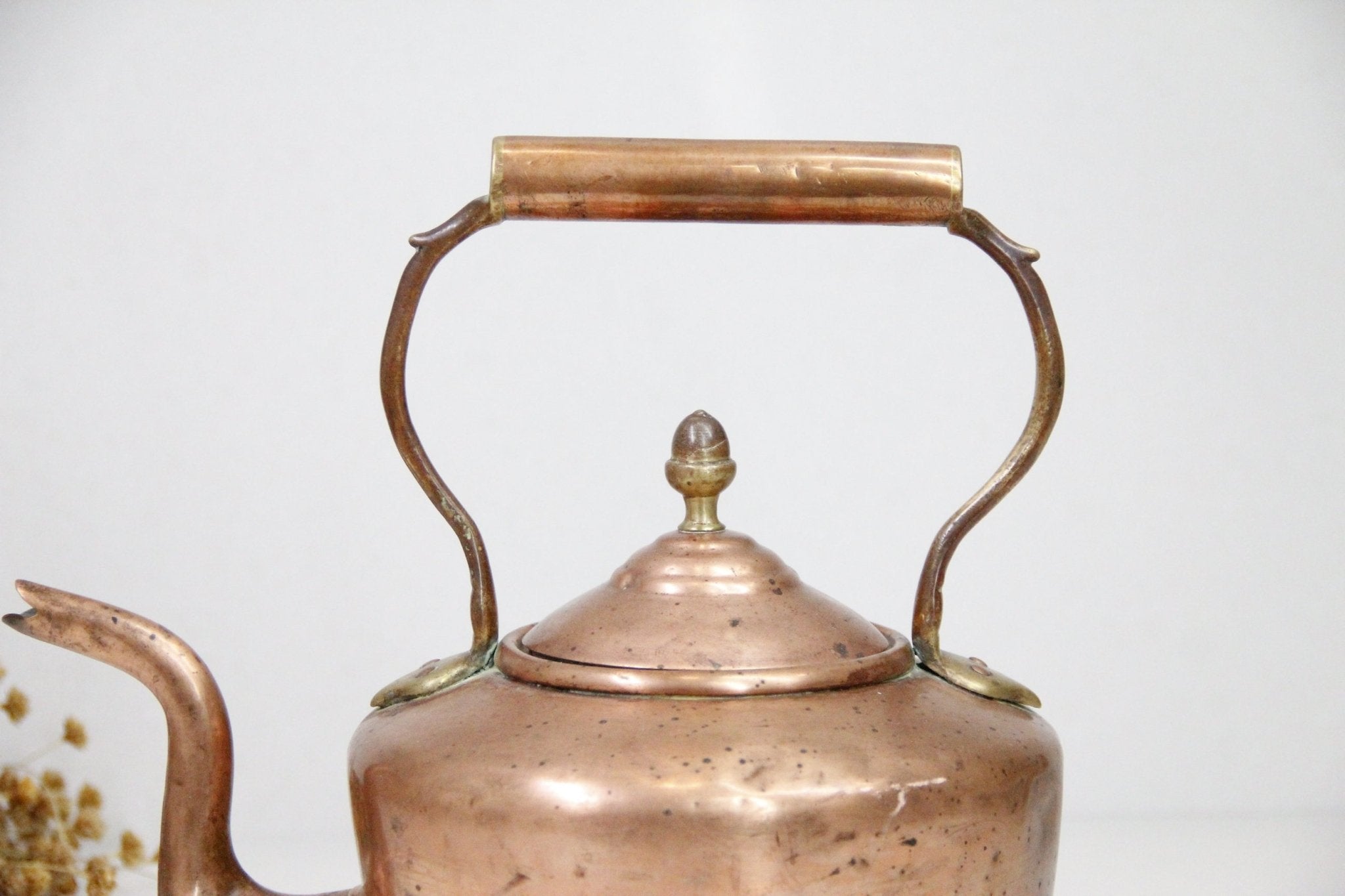 Antique Copper Kettle | 19TH Century France - Debra Hall Lifestyle