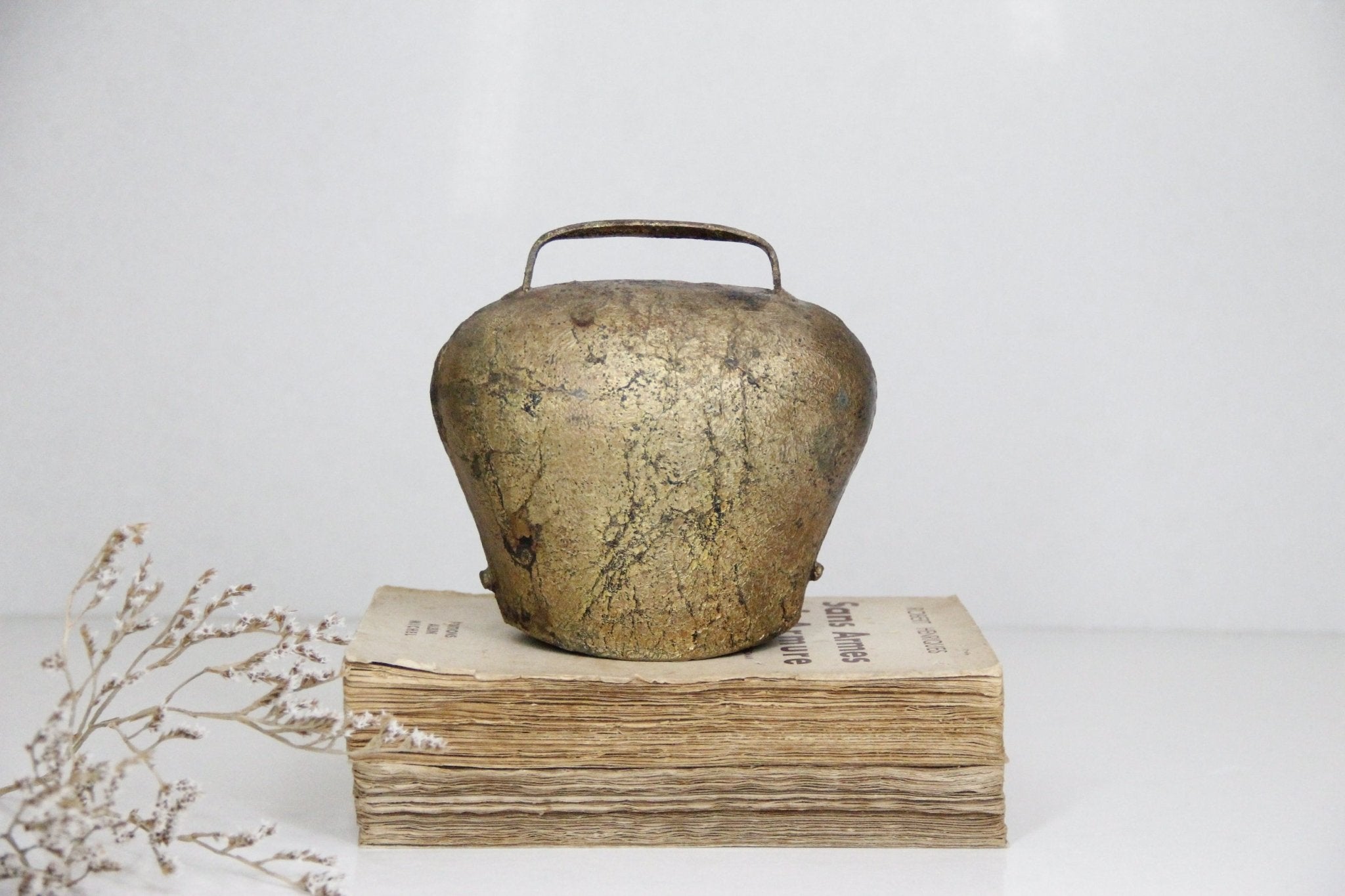 Antique French Cowbell - Debra Hall Lifestyle