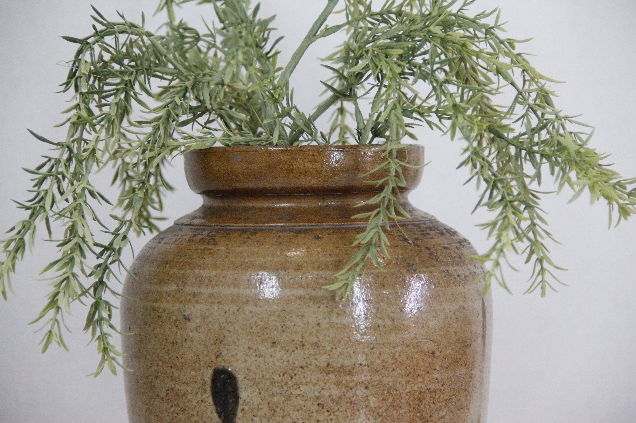 Antique Salt Glazed Stoneware Crock | Canning - Debra Hall Lifestyle
