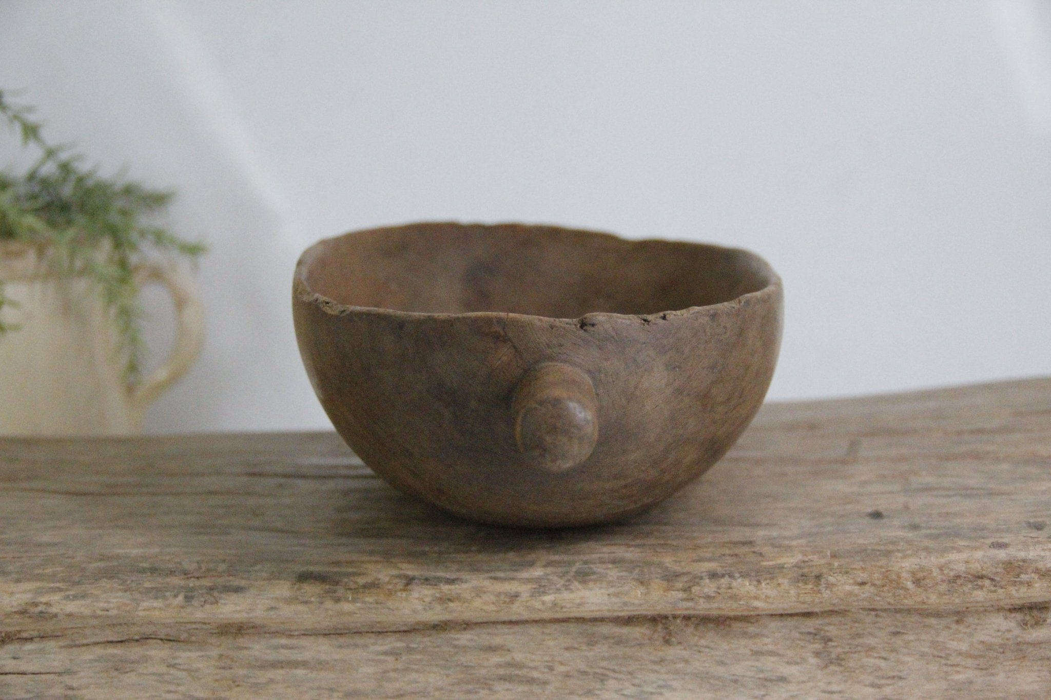 Antique Wooden Hand-Carved Bowl | Africa - Debra Hall Lifestyle2