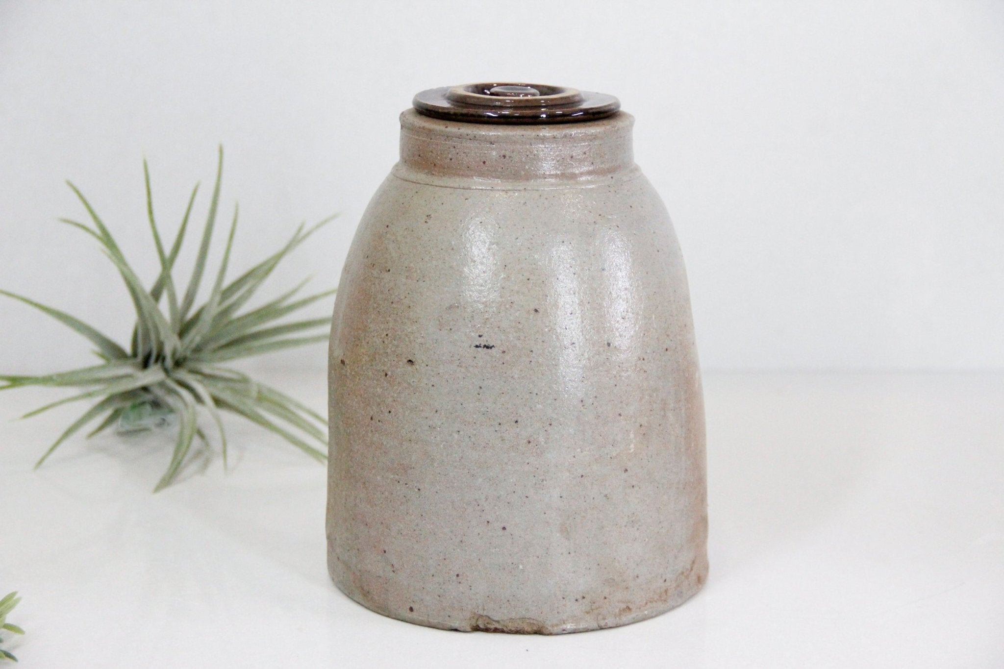 Primitive Salt Glazed Stoneware Crock | Canning Jar - Debra Hall Lifestyle