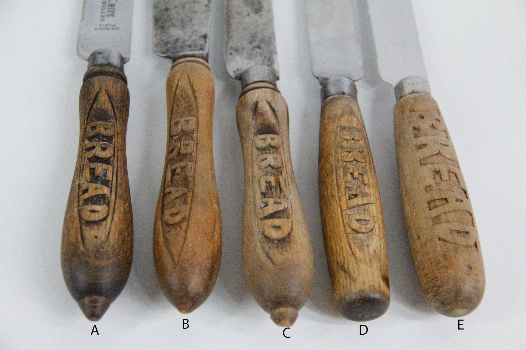 Antique Bread Knife | England Carved Wood Handle - Debra Hall Lifestyle