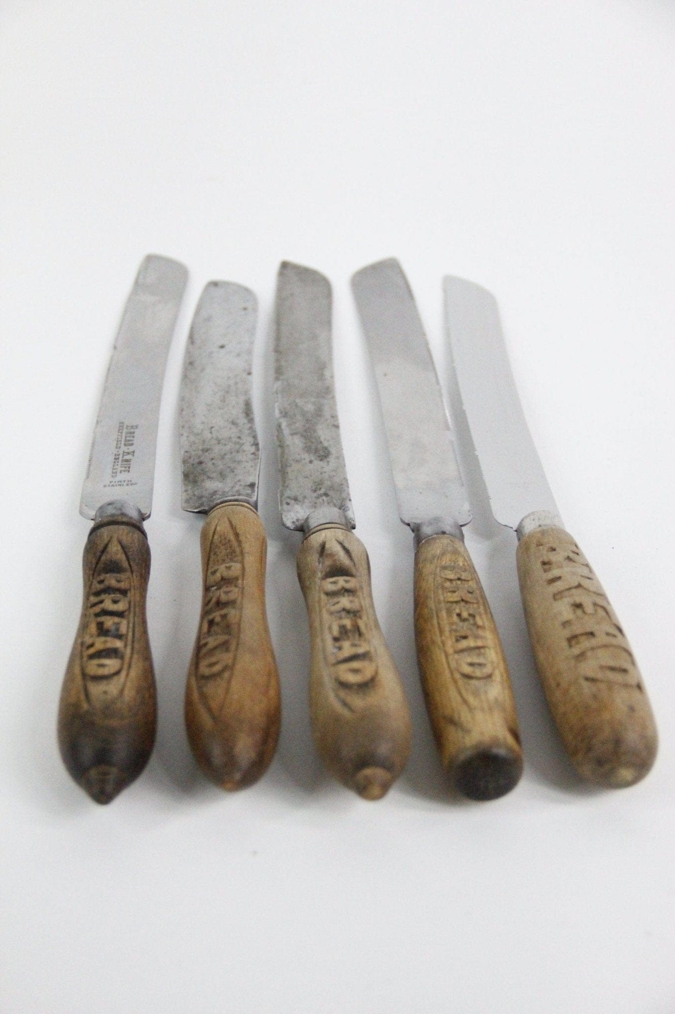 Antique Bread Knife | England Carved Wood Handle - Debra Hall Lifestyle