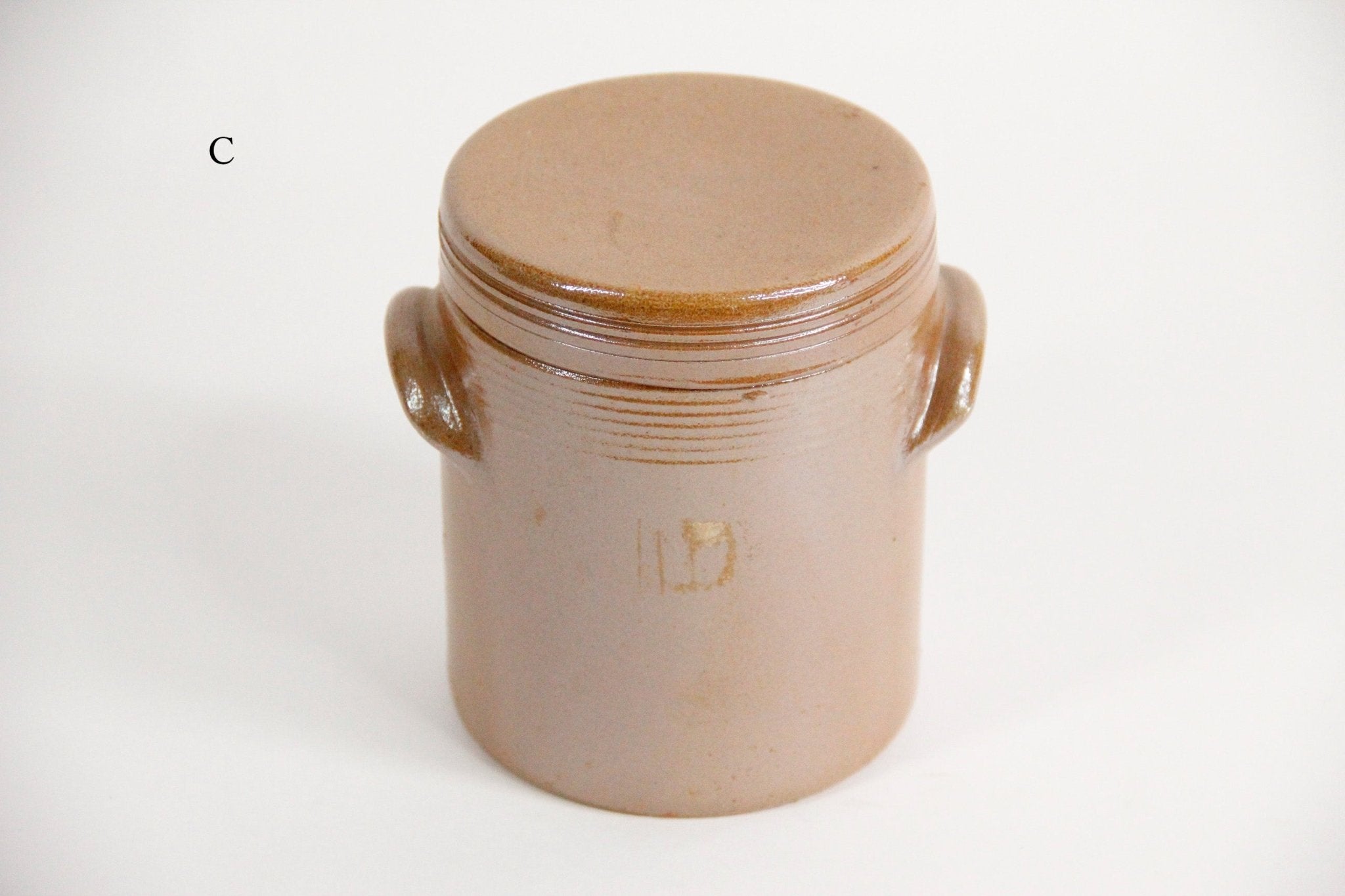 Antique French Confit Pot With Lid - Debra Hall Lifestyle