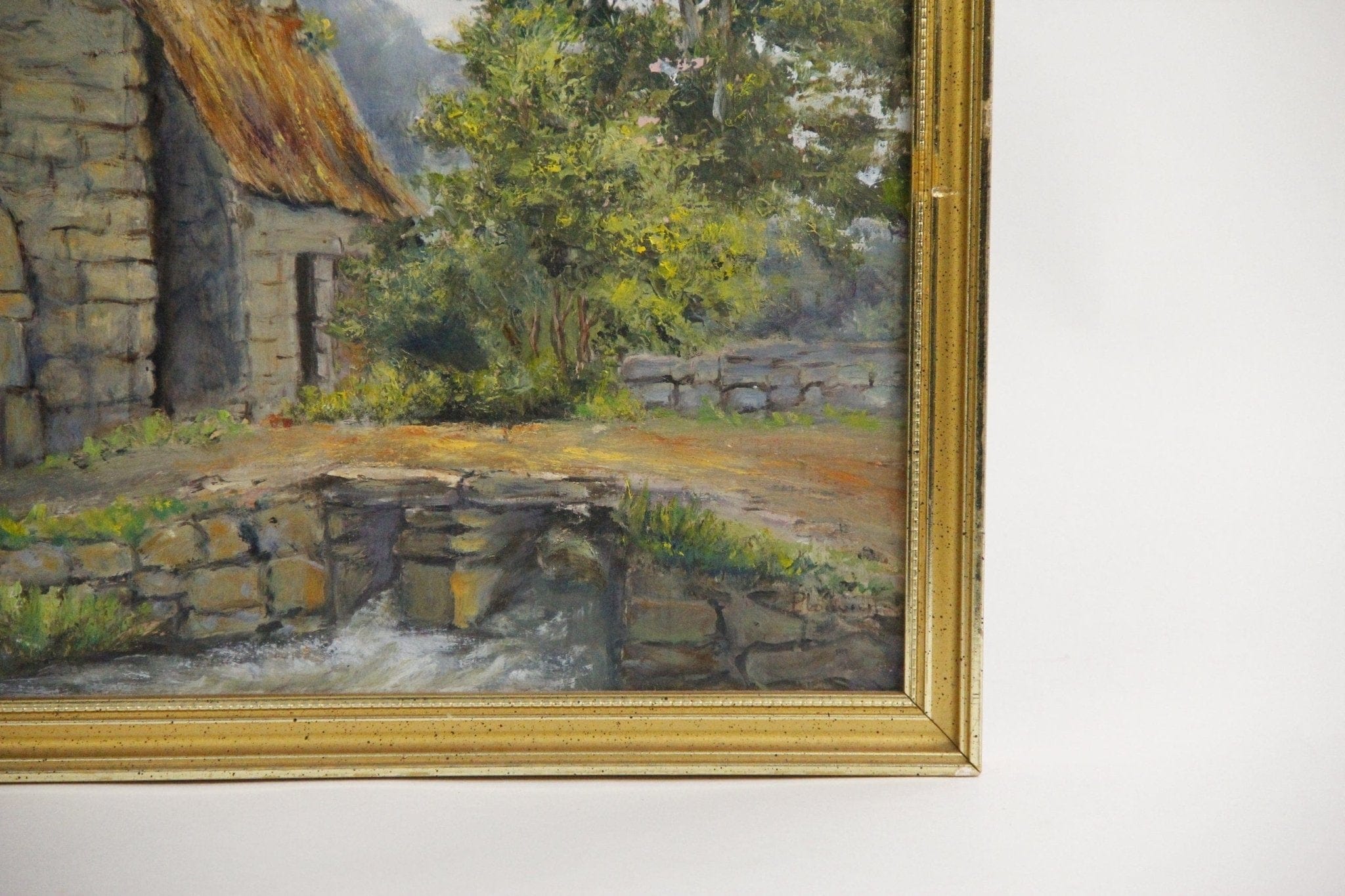 Antique French Painting | Landscape - Debra Hall Lifestyle