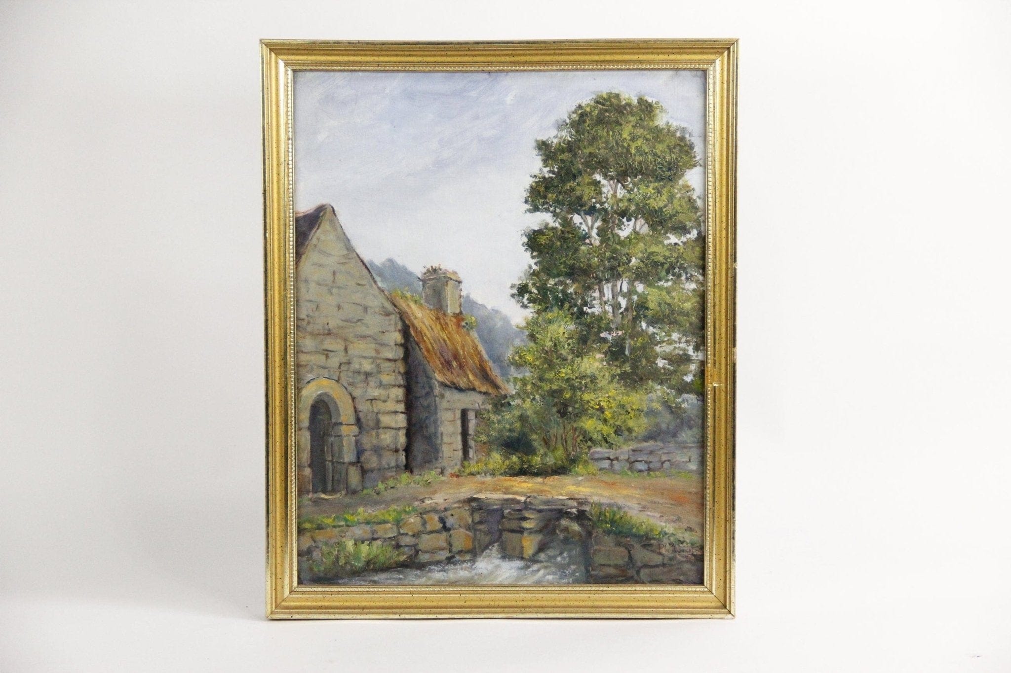 Antique French Painting | Landscape - Debra Hall Lifestyle