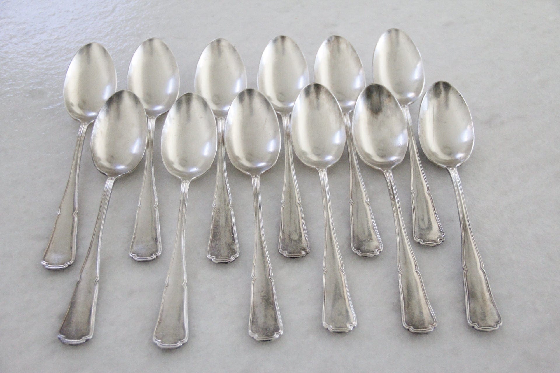 Antique French Silver Tablespoon | Flatware 4 Pcs. - Debra Hall Lifestyle