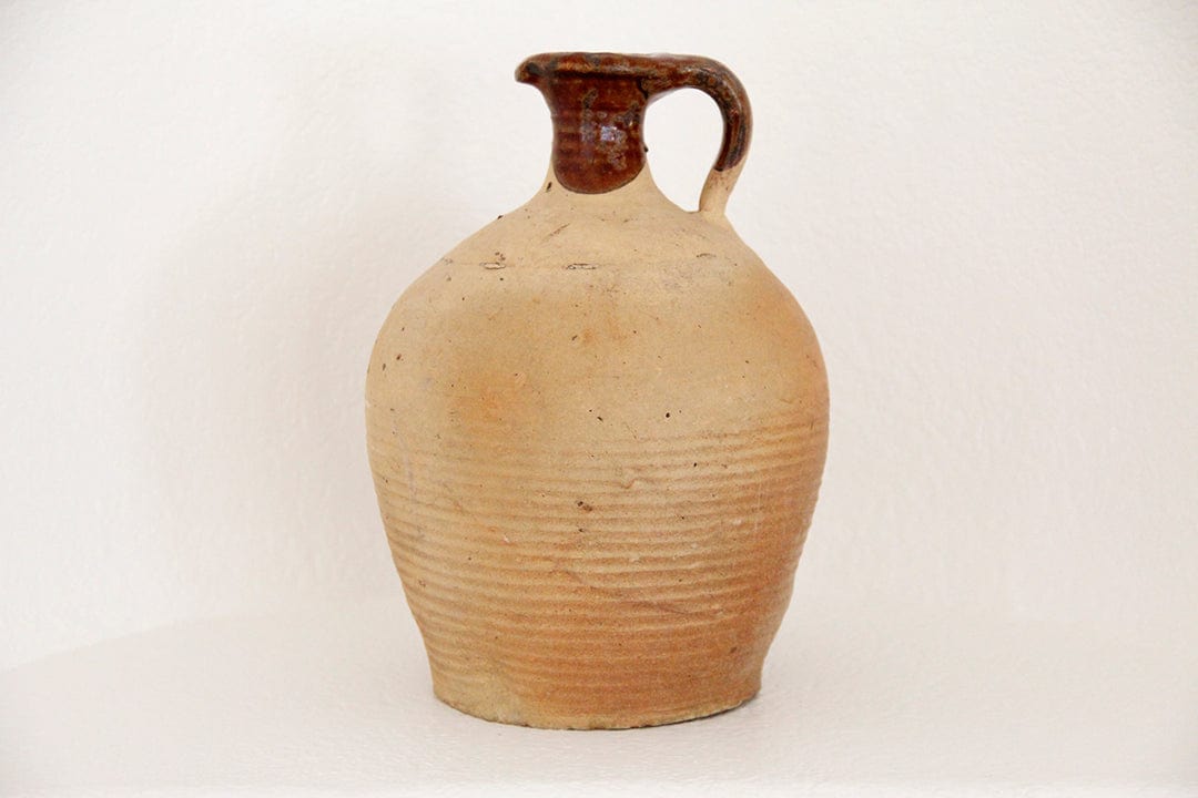 Antique French Stoneware Jug | Pitcher - Debra Hall Lifestyle