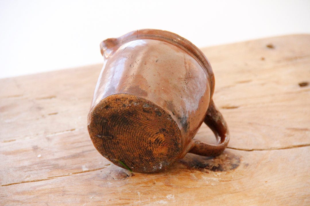 Antique French Stoneware Pitcher | Small - Debra Hall Lifestyle