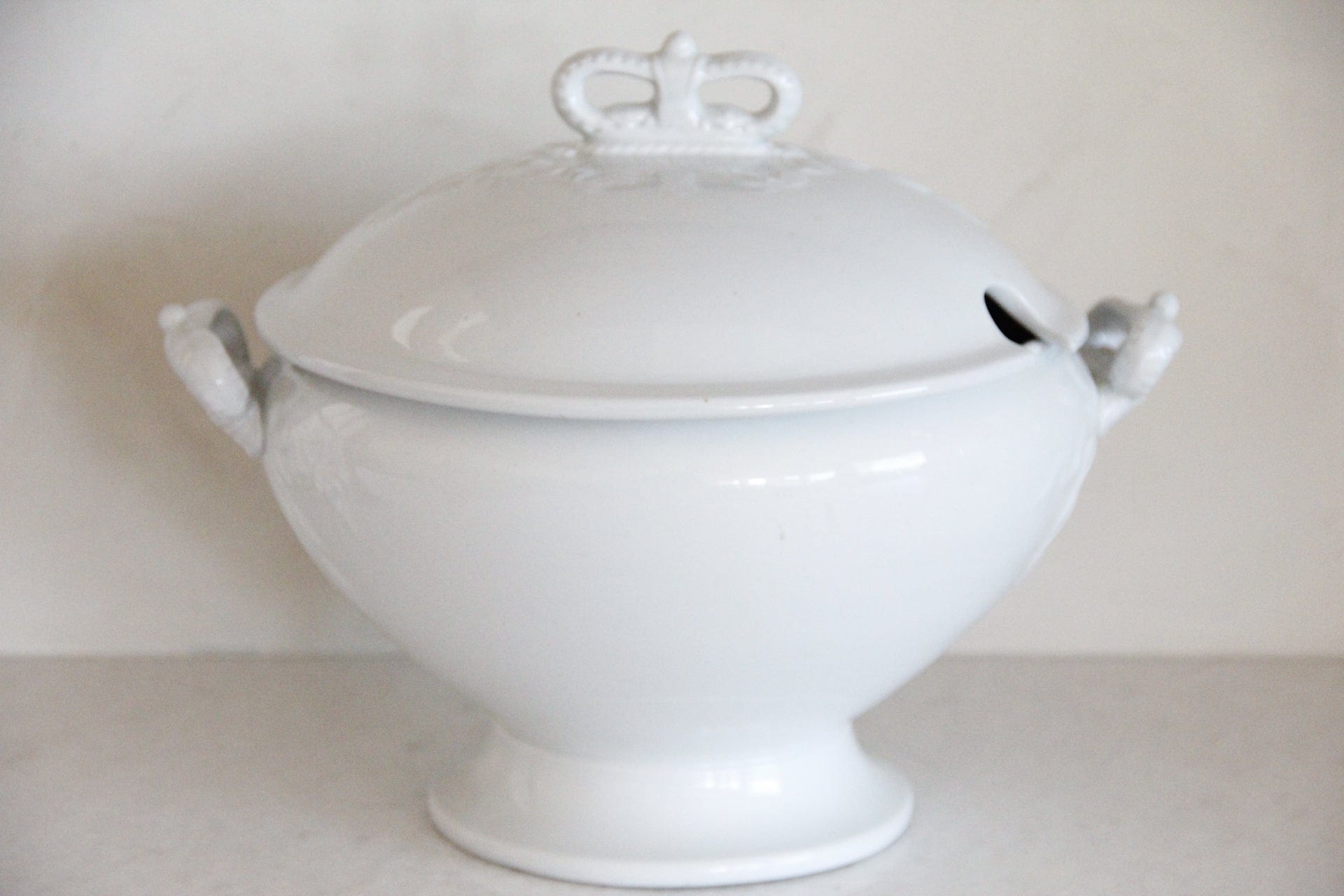 Antique Ironstone Soup Tureen | 1890 Meakin Serveware - Debra Hall Lifestyle