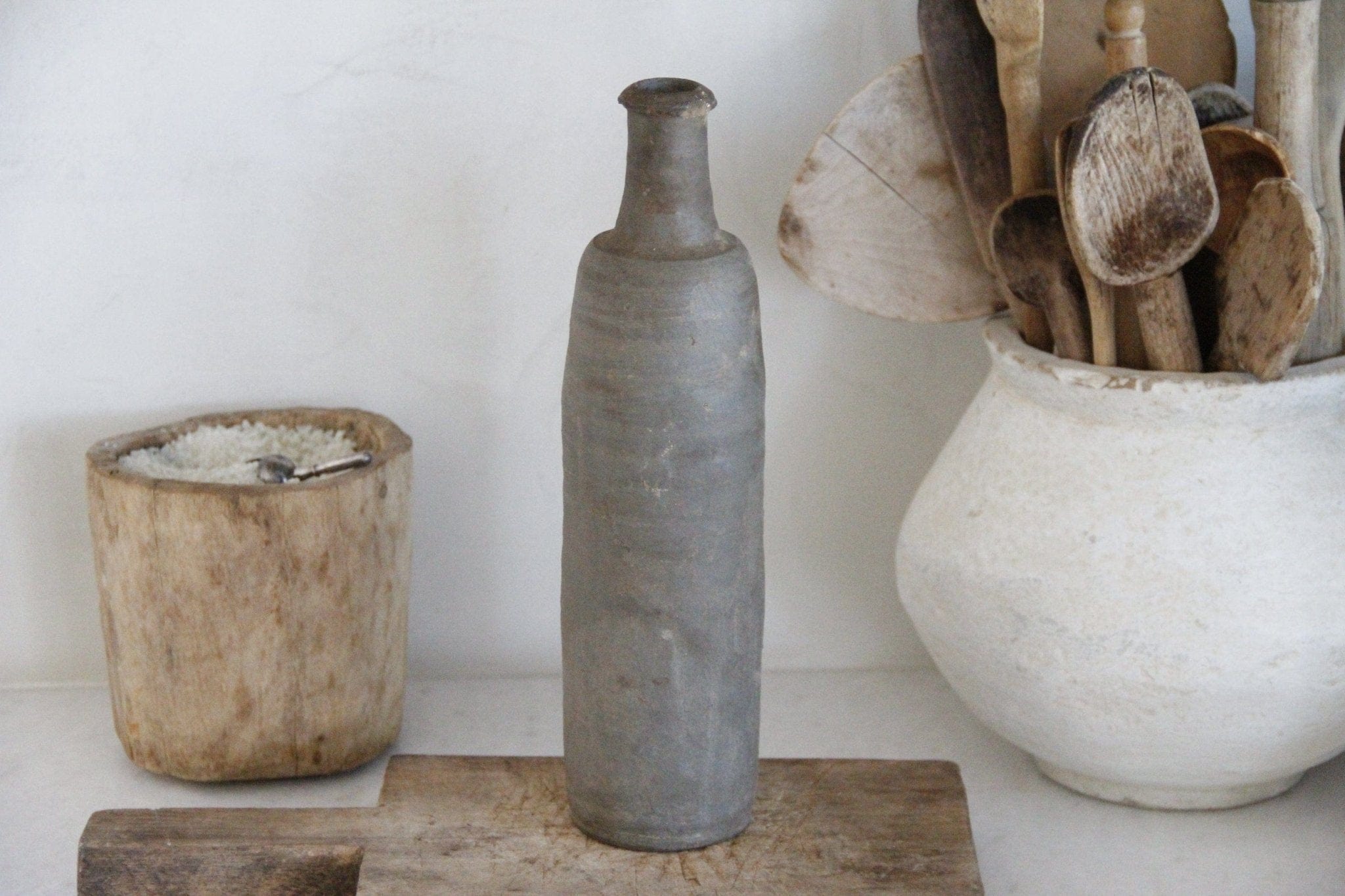 Antique Stoneware Bottle | French Calvados - Debra Hall Lifestyle
