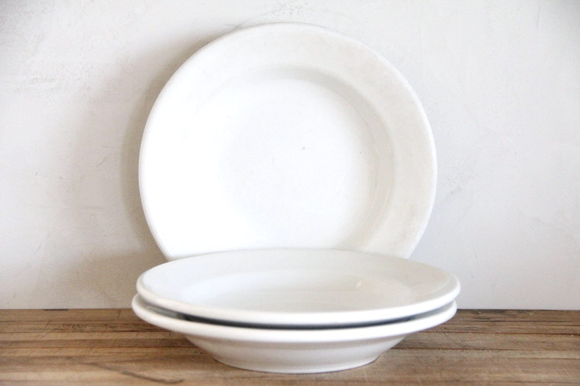 Antique White Ironstone Bowl |Hotel Dinnerware | One - Debra Hall Lifestyle