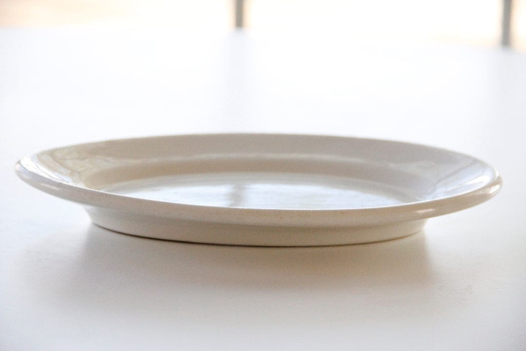 Antique White Ironstone Plate | Dinnerware - Debra Hall Lifestyle