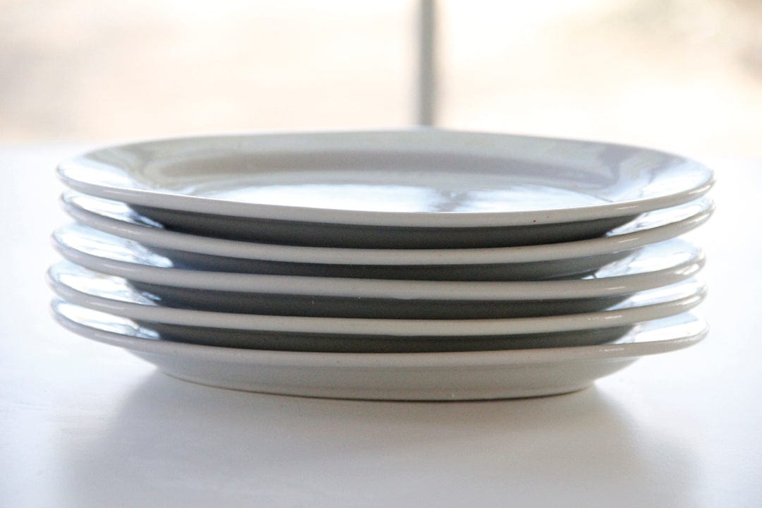 Antique White Ironstone Plate | Dinnerware One Pc. - Debra Hall Lifestyle