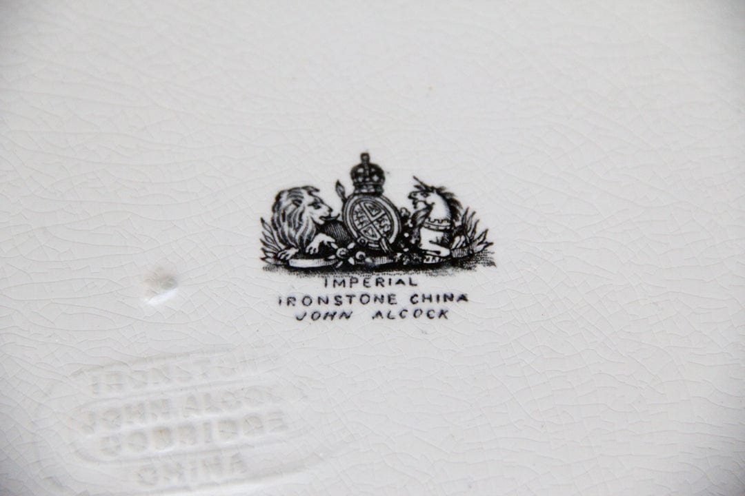 Antique White Ironstone Platter | John Alcock Serveware - Debra Hall Lifestyle
