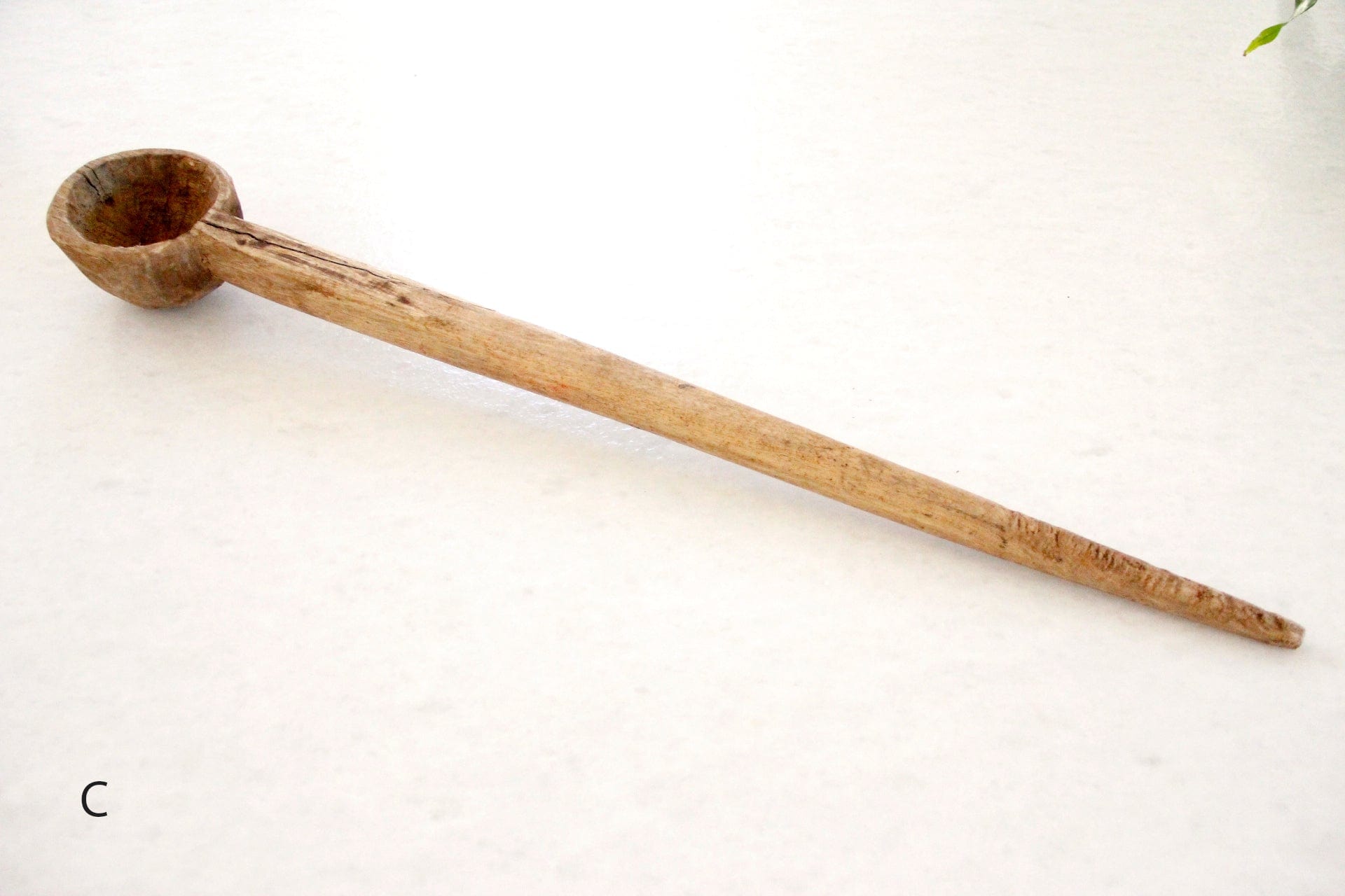Antique Wooden Spoon | X Large | Wood Ladle - Debra Hall Lifestyle